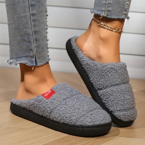 Caistre Women's Slippers Cozy Fuzzy House Shoes Winter Warm Memory Foam Slipper Indoor and Outdoor Faux Fur Shoes Cute Fluffy Sandals3