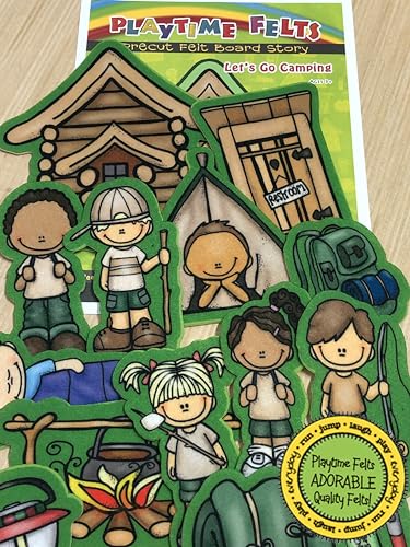 Let's Go Camping Felt Story Set for Flannel Board - Precut