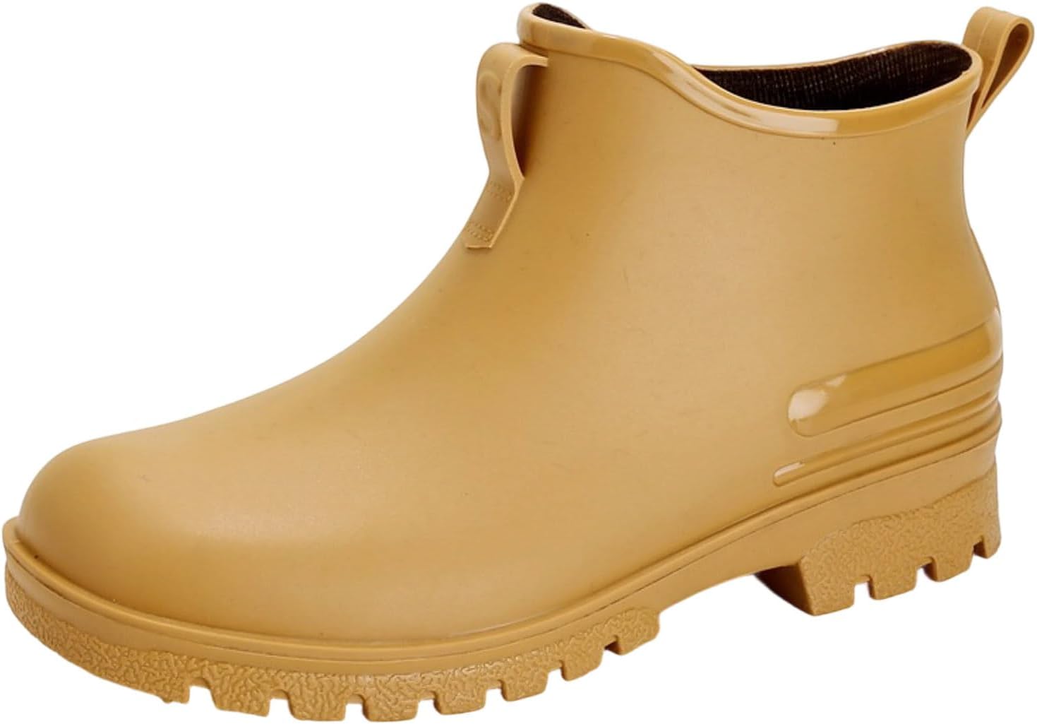 Womens Rain Boots Outdoor Waterproof Ankle Rain Boots Lightweight Non Slip Thick Sole Walking Water Shoes