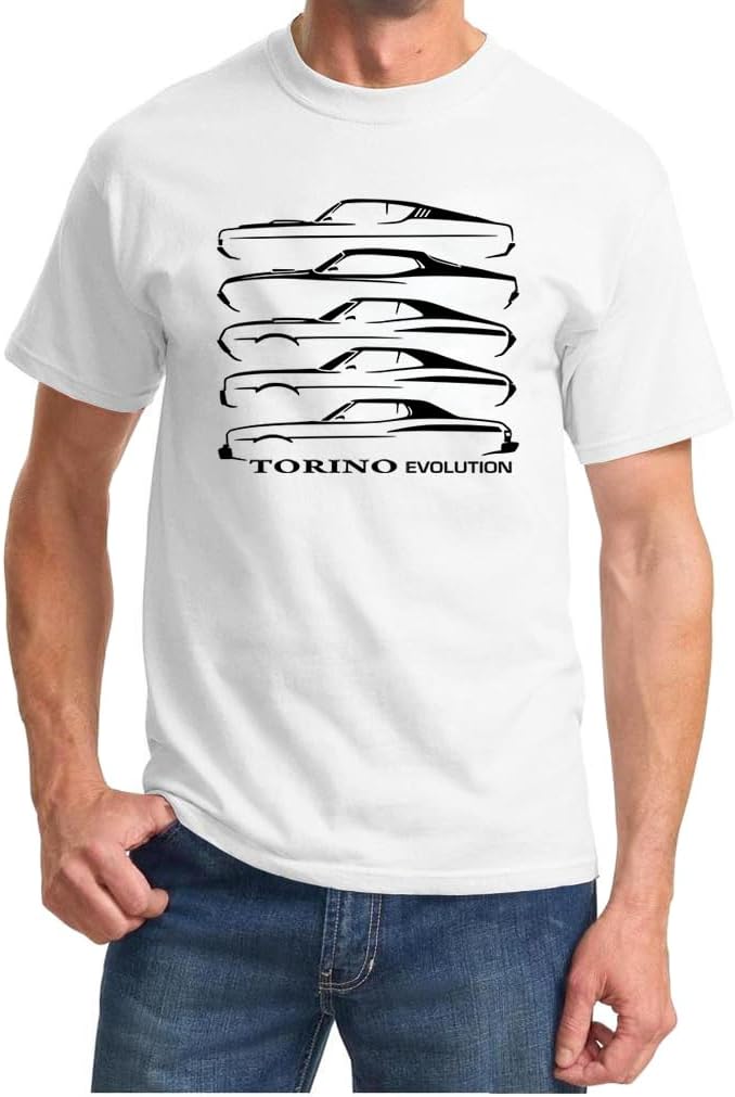 1968-76 Ford Torino Evolution Classic Design Tshirt