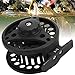 Drfeify Fly Fishing Line Wheel, Lightweight All Metal Fishing Line Reel Tackle Wire Accessory (3/4