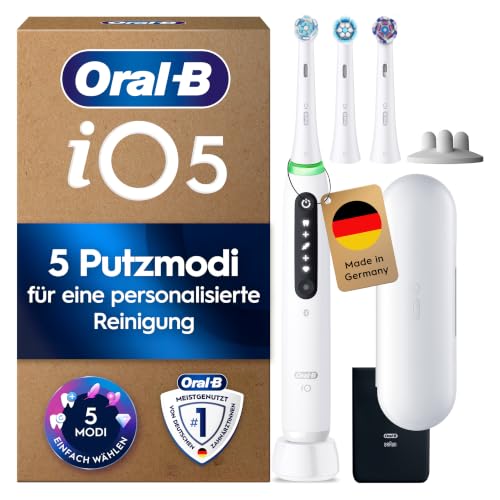 Oral-B iO Series 5 Elektrische Zahnbürste, Weiß – Ansicht 1