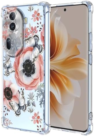for Oppo Reno 11 Pro 5G Case with Clear Floral Pattern,Shockproof...