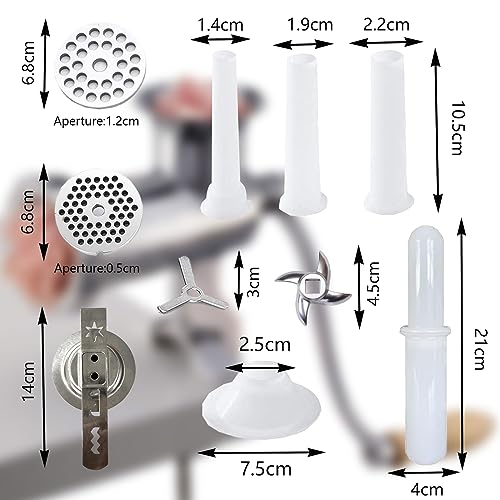 Cam2 COMINHKPR136587 304 Stainless Steel Heavy Duty Manual Meat Grinder #10 Clamp-On Hand Grinder thumb #1