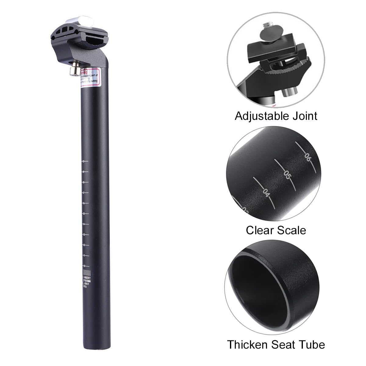 Tige De Selle Vélo PLATTBK Tige Selle Pour Vélo Alliage D'aluminium Tube De VTT Diamètre Tige Selle Multiple