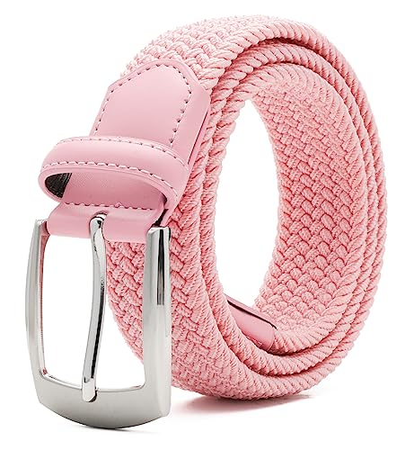 Image of Fabio Valenti Canvas Elastic Fabric Woven Stretch Braided Belts for Men Women Junior with Multicolored /Full Sizes