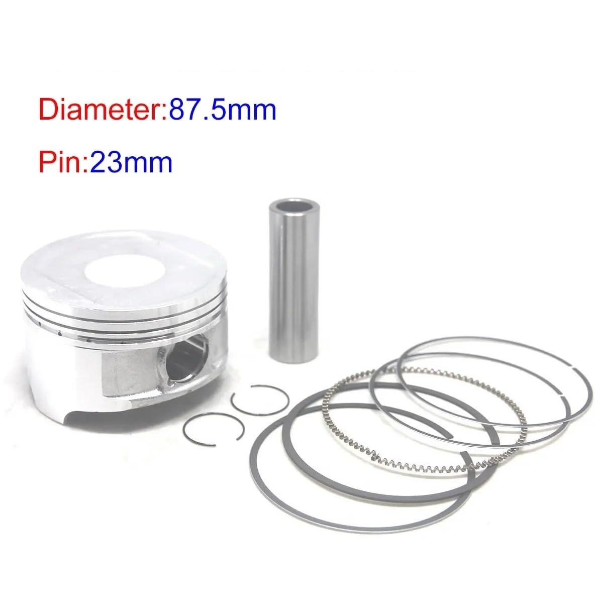 Cilindro Motosierra Kit De Juntas De 87,5 MM Y 23MM Para CF188 CF500 Para CFMOTO 500 ATV UTV 500cc Kit Pistón De Motor Anillos De Montaje Pistón | Only Piston Kit