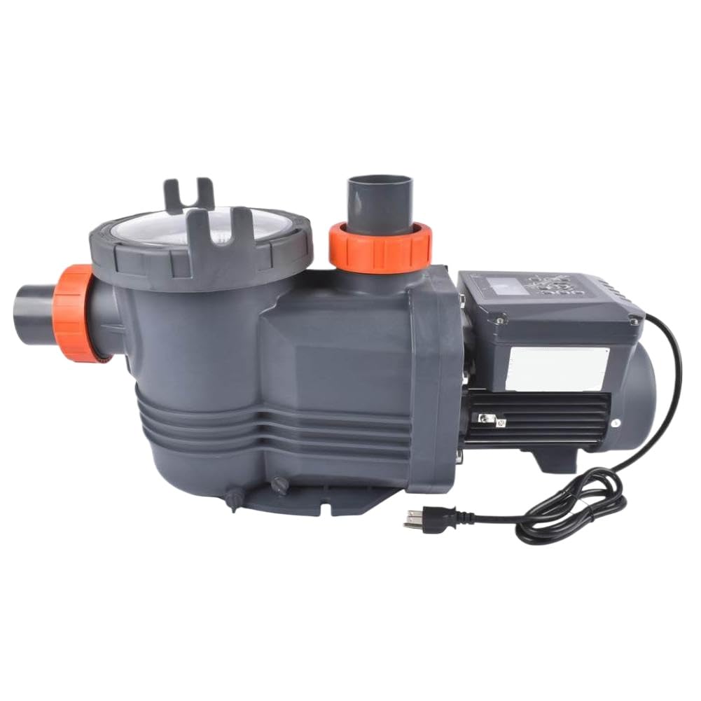 Pompa per piscina a velocità variabile con timer programmabile e copertura antipioggia rimovibile compatibile con AP01 1.8