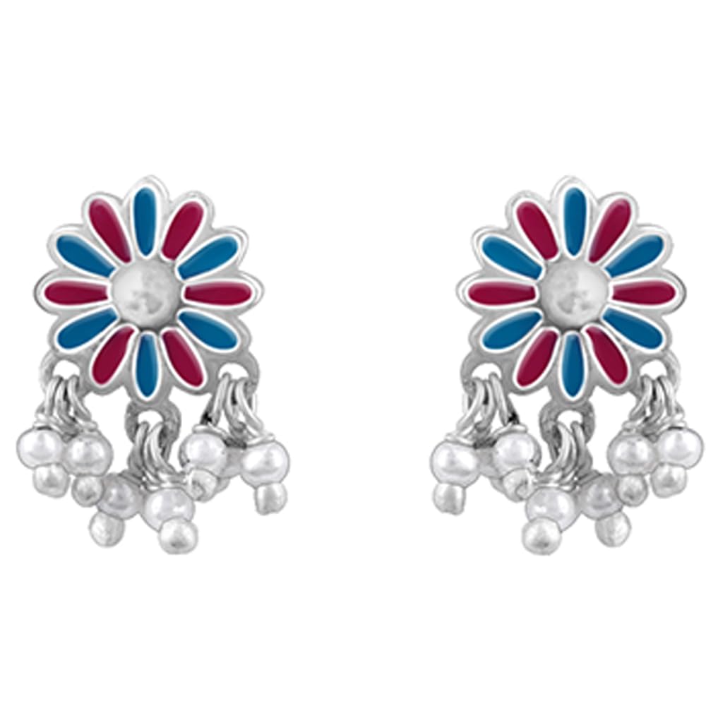 GIVA Women 925 Oxidized Silver Millefleur Earrings| | With Certificate Of Authenticity And 925 Stamp | 6 Months Warranty (B0CSKKGL5T) Amazon Price History, Amazon Price Tracker