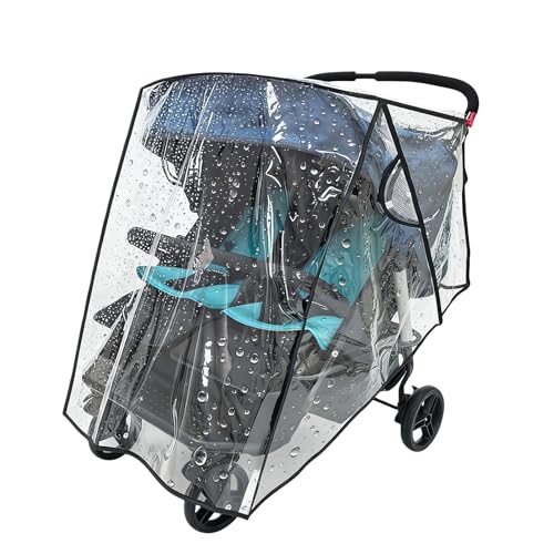 Double housse de pluie pour poussette contre le vent et les fuites d'eau
