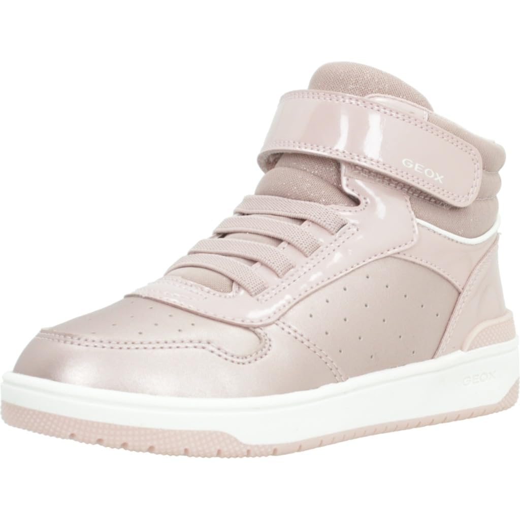 Geox Girl's J Washiba Girl a Sneaker, Pink, 10 UK Child