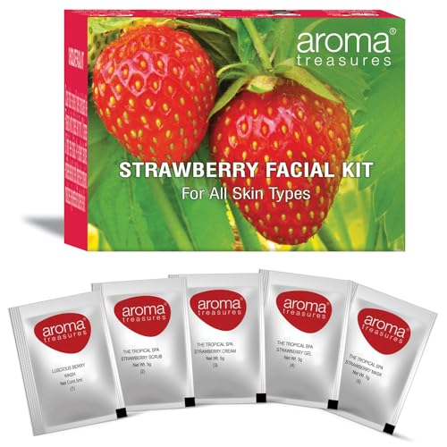 Image of Aroma treasures Strawberry facial kit - for all skin type (One time use)