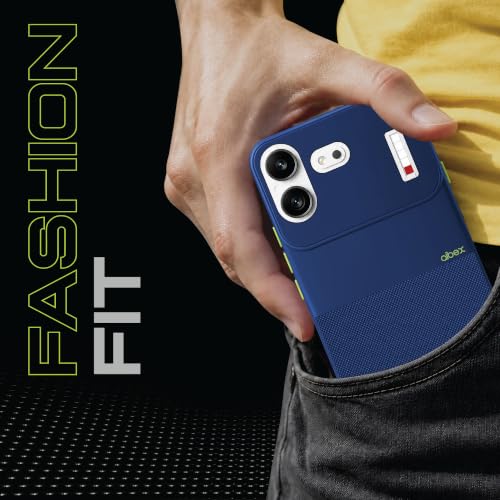 Image of AIBEX Premium Back Cover Case Compatible for Nothing 4B | Scratch & Drop Tested Shockproof Matte Texture Case with Soft Microfibre Lining | Slim Fit Cover with Anti-Scratch - Blue