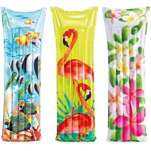 Trade Shop - Colchón Floral De 183 X 69 Cm, Multicolor Para Piscina De Playa Con Motivos Surtidos 59720