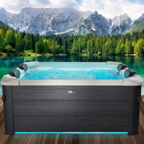 BRAST Whirlpool MSpa Oslo mit Fester Außenwand | LED-Beleuchtung mit 20...