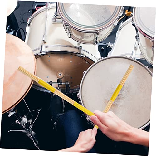Baquetas de bambú profesionales para percusión amarillo miniatura 6