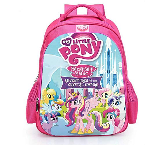 Mochilas Infantiles Rosa My Little Pony para Niños  Escolar De Unicornio 16 Pulgadas