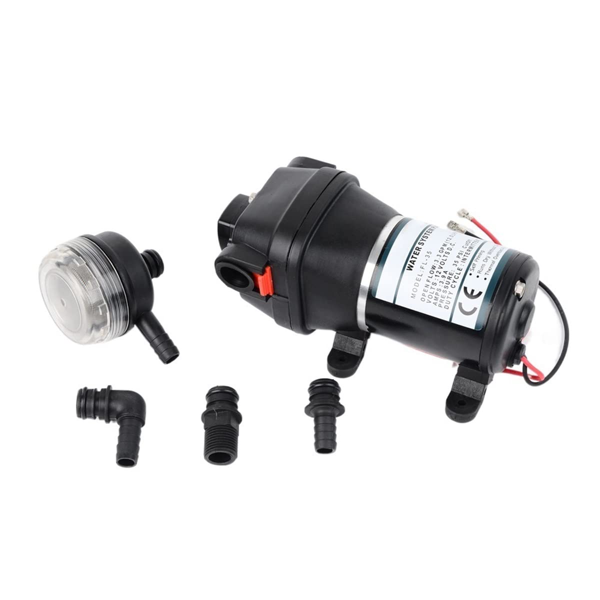 Amazon.co.jp: 電動水中ポンプ 12V 24V 120W 35psi最大20mを持ち上げ