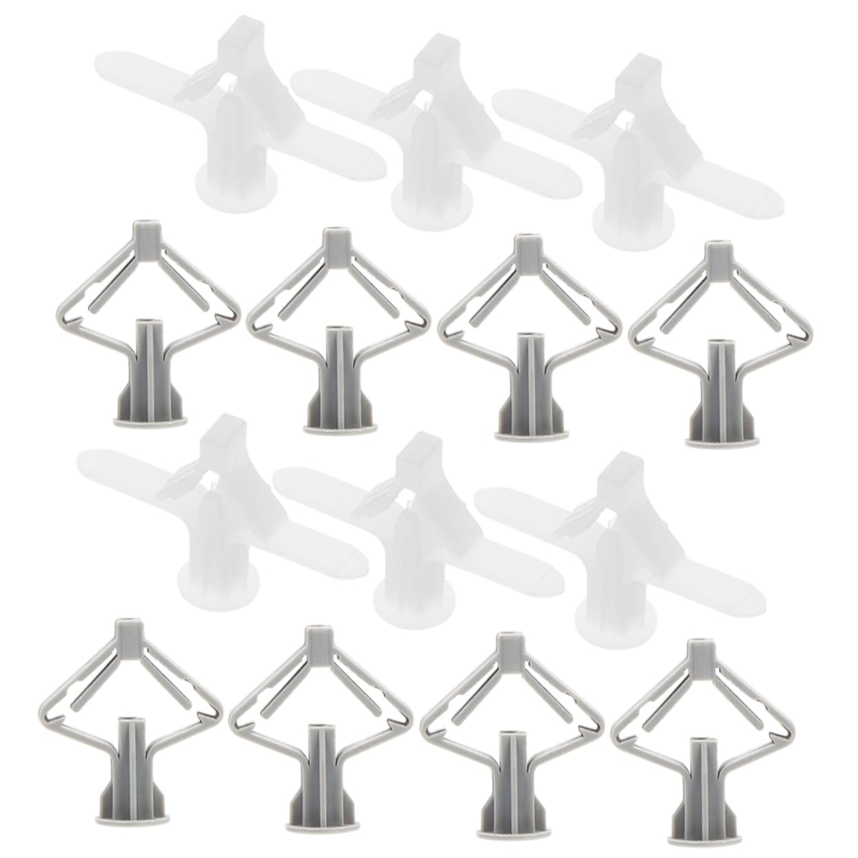 MUCKLILY Drywall Anchor Kit 400pcs Set Heavy Duty Wall Mount Plugs Self-Drilling Drywall Anchors for Gypsum Board Wood Metal