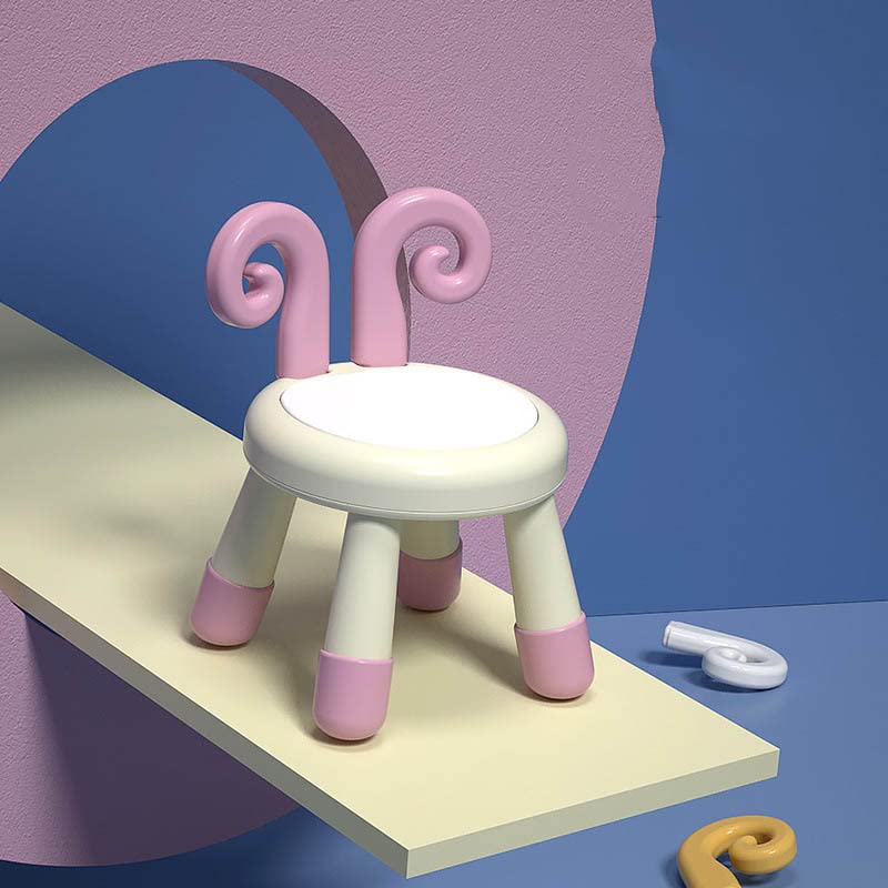 Tabourets pour enfants avec siège sonore amovible et dossier antidérapant en PVC