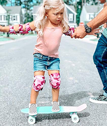 Innovative Soft Kids Knee and Elbow Pads with Bike Gloves I Toddler Protective Gear Set w/Mesh Bag I Bike, Roller⦠- Image 5