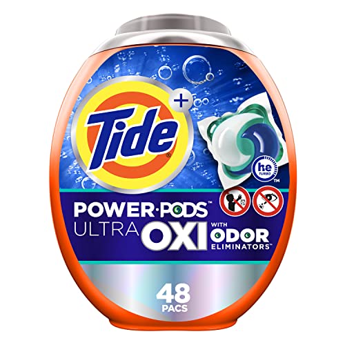 Tide Ultra OXI Power PODS with Odor Eliminators Laundry Detergent ...