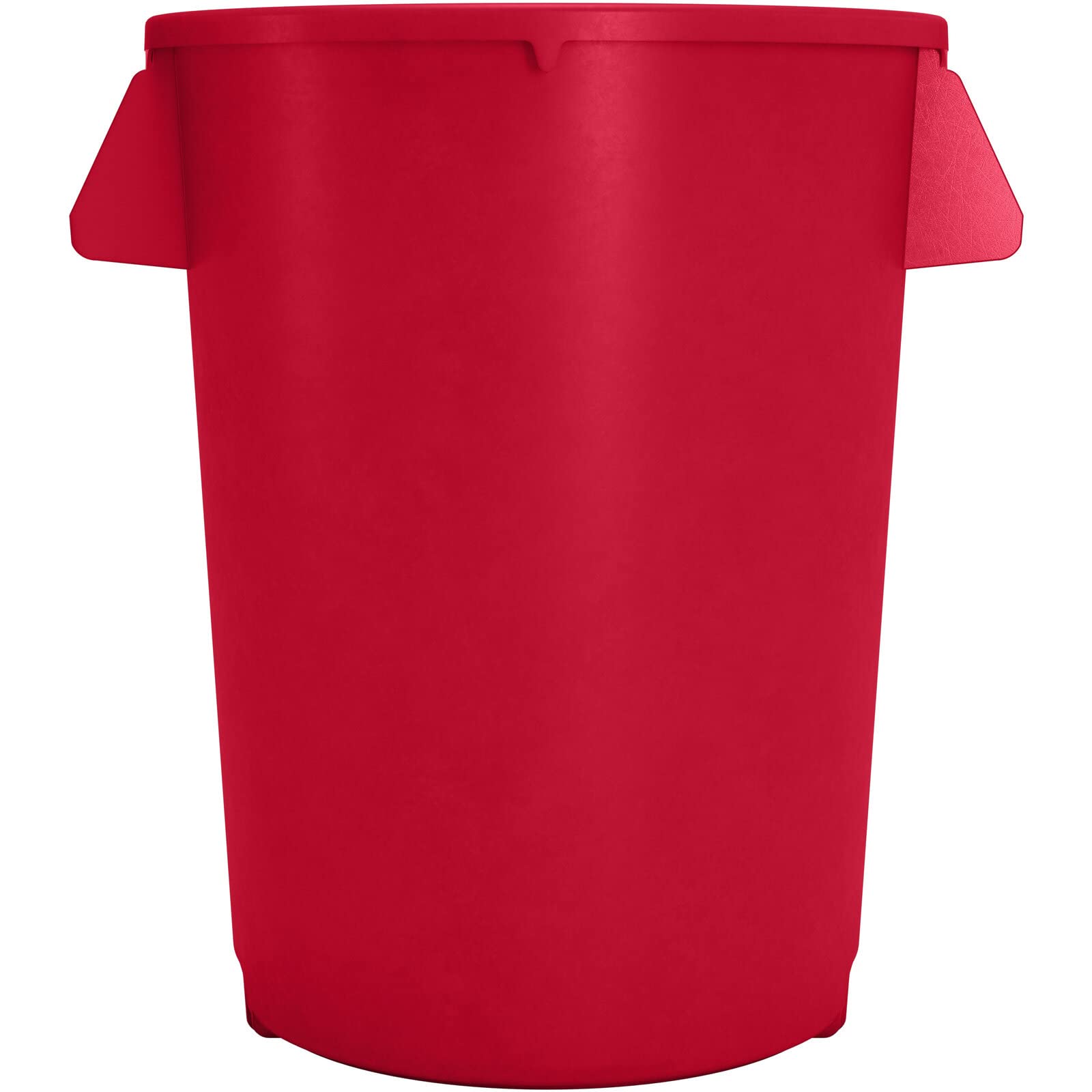 SPARTA Bronco 20 Gallon Trash Can, Thick Polyethylene Bin, NSF Certified Waste Container with Top Handles, Bottom Handholds, Reinforced Base and Stackable, LLDPE, 20 Gallon, Red