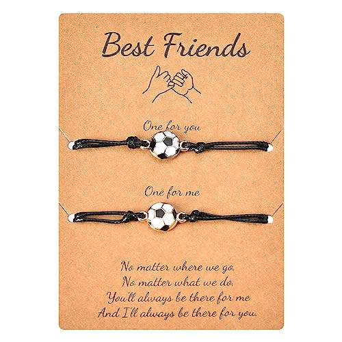 MXXGMYJ Friendship Soccer Bracelets for Women Men Boys Girls