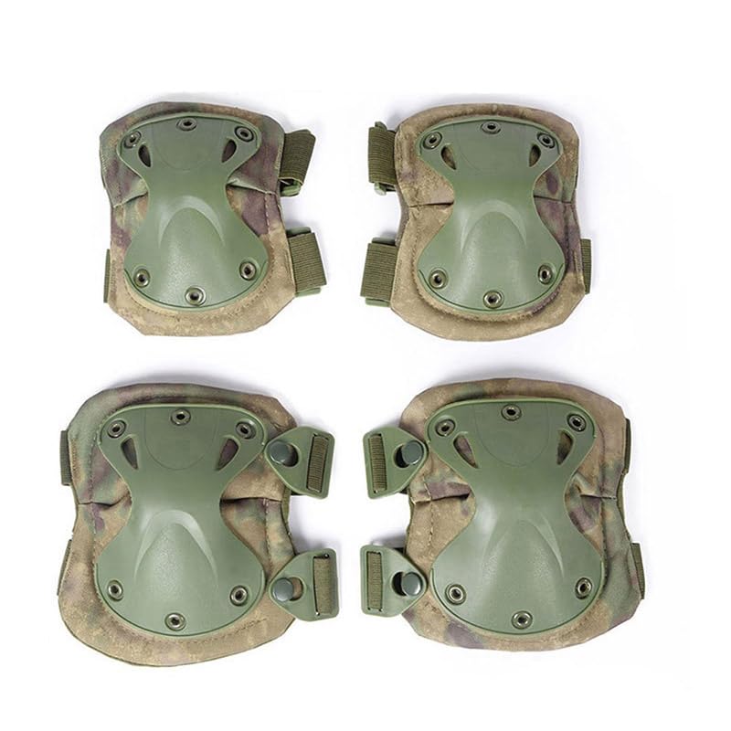 Outdoor Sports Hunting Paintball Shooting Gear Protective Airsoft Kneepads Tactical Elbow & Knee Pads - A-Tacs FG