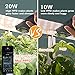 GrowLED 20W Full Spectrum LED Grow Light, Auto Timer, Suitable for 8 Pots, Easy Installation, EU Reach Certified Safe Material
