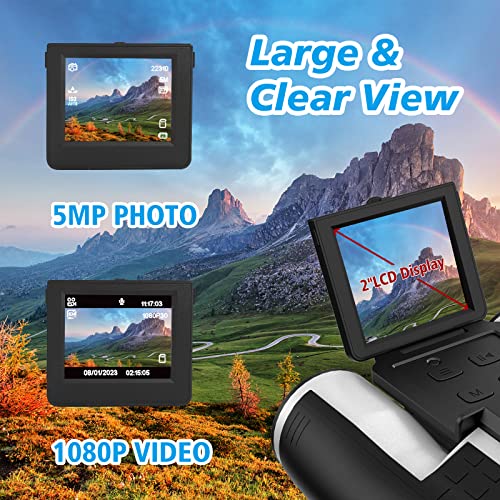 Zzstar 12X32 Night Veision Digital Binocular With Camera,2" Lcd Display Screen Binoculars,1080P 5Mp Video Photo Recorder Camcorder With 32Gb Micro Sd Card,Bird Watching Hunting Football Game Concert #TOP1