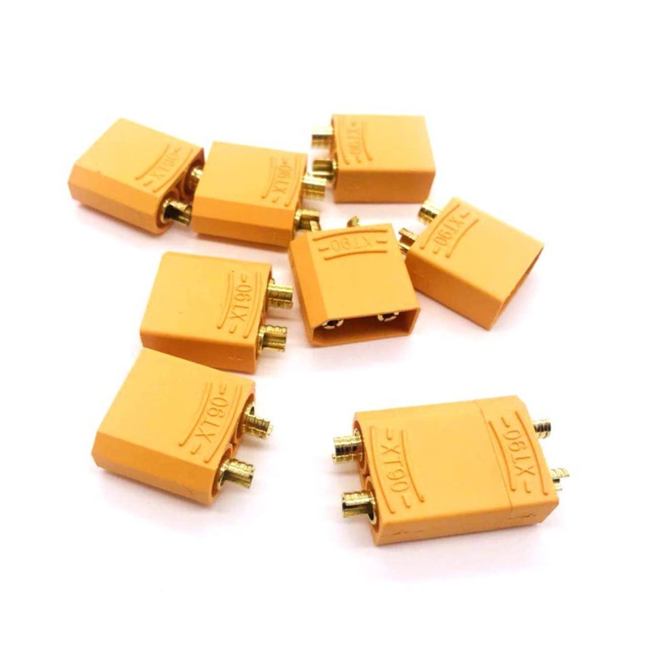 GLEAVI 24paires Connecteurs t Pour Batterie Rc Male Femelle Compatible Modèles Avion Quadcopter Voiture Et Bateau Et Anti-flamme