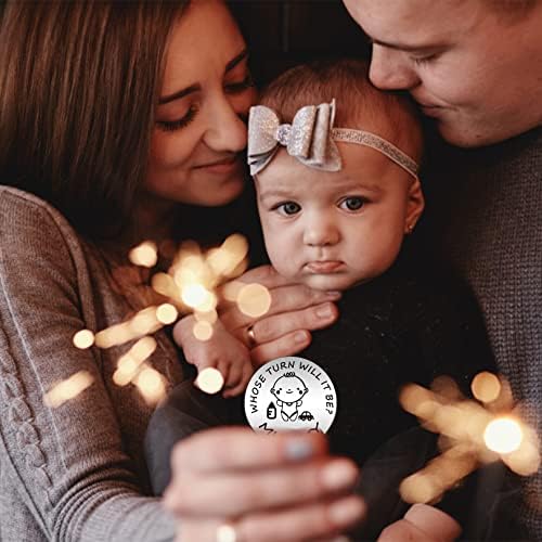 jeufun New Parents Decision Coin, Flip Coin Decision,New Mum Gifts, for Mum, Newborn Baby Gifts,Birthday, for Mum Dad Flip Coin Decision