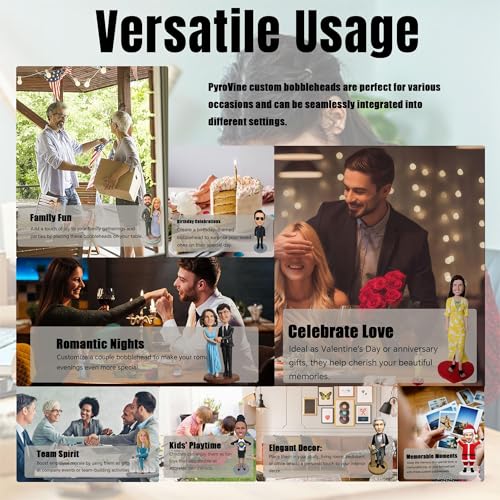 Generic Mybobble Custom Bobbleheads,100% Full Polymer Clay Personalized Custom Bobble Head,Customized Unique Handmade Bobbleheads Figurine Gift For Any Occasion thumb #7