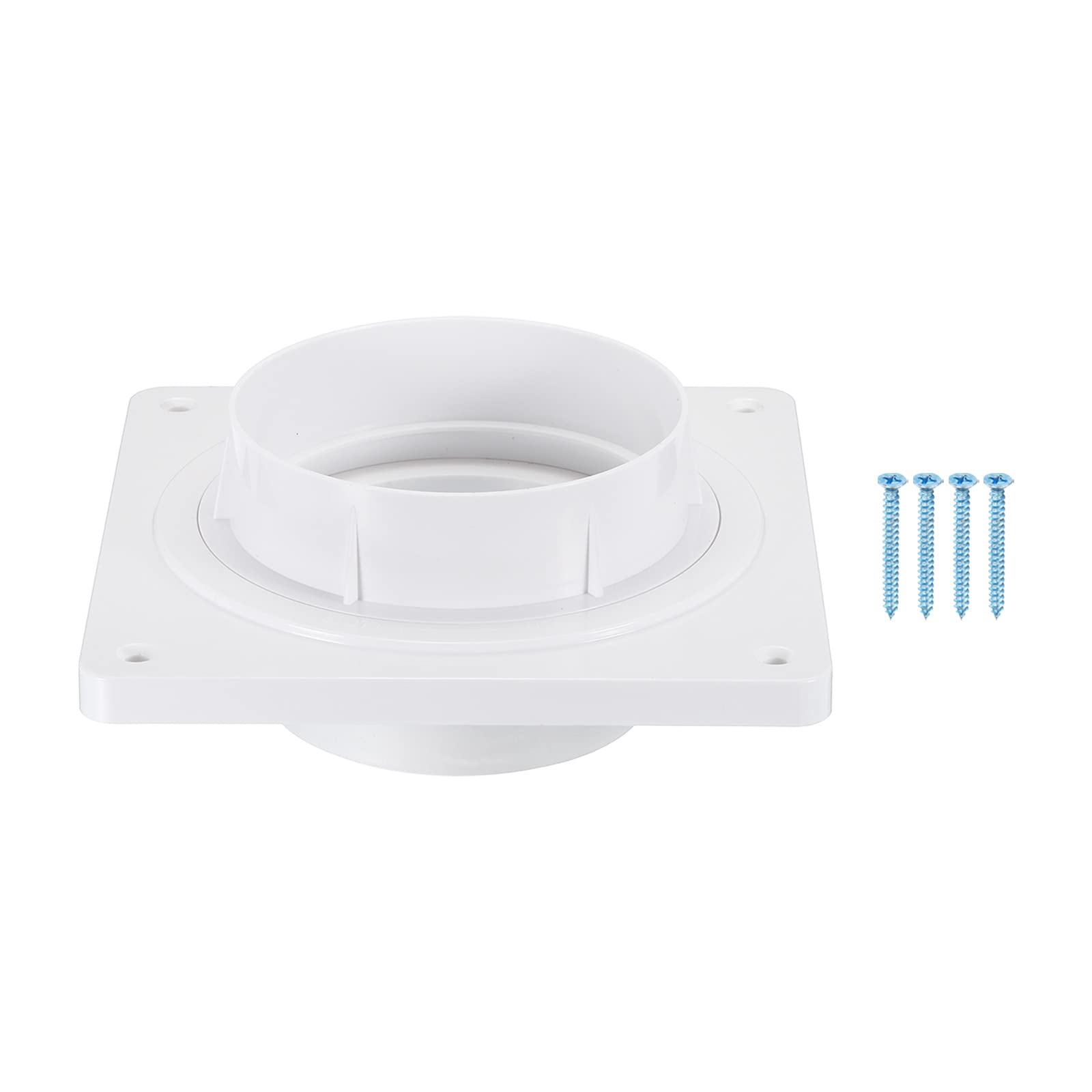 Adaptateur pour gaine de sèche-linge 4 pouces PATIKIL avec plaque murale et colliers de serrage