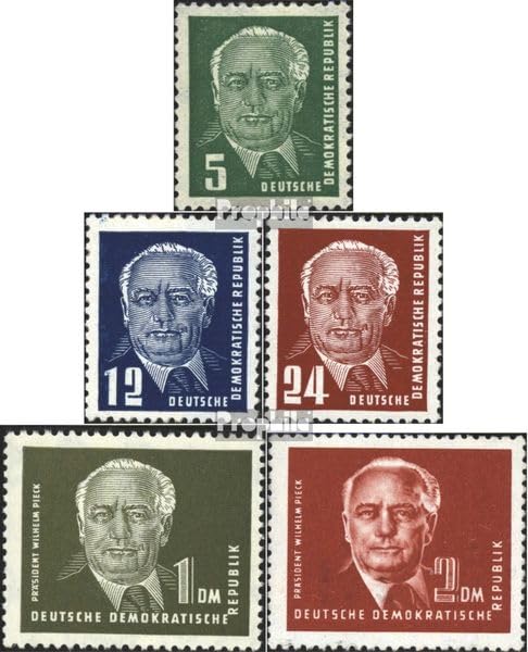 Prophila Collection DDR 322-326 sellos completos Wilhelm Pieck 1952