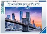 ravensburger - puzzle da brooklyn a manhattan, 2000 pezzi, idea regalo, per lei o lui, puzzle adulti