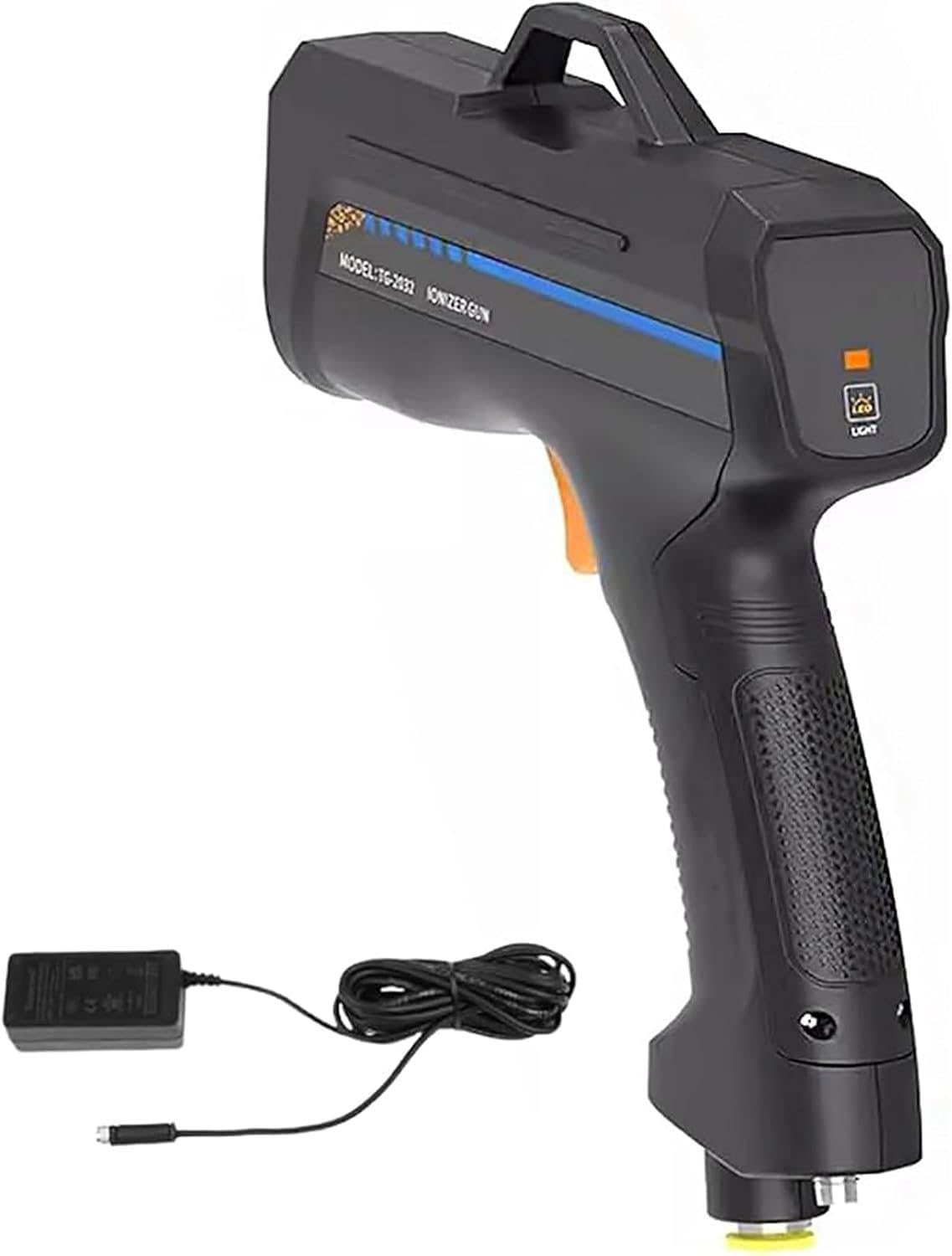 Pistola De Aire Ionizante, Pistola De Aire Antiestática, Ionizador Antiestático para Eliminación Electrostática Industrial, con Luz De Detección De Polvo Y Luz Infrarroja,Standard