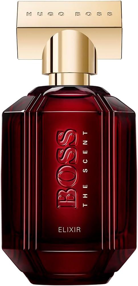 Hugo Boss The Scent Elixir Parfum Intense – Perfume Ambery para mujer – Con notas de pimienta rosa, flor de atropa belladona y acorde de ámbar – Perfumes de lujo para mujer – Fragancia de larga duración