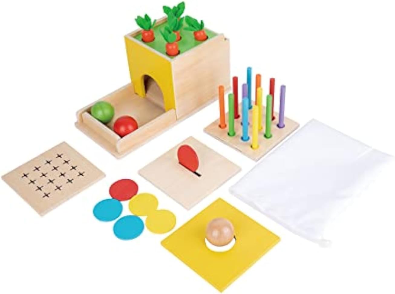 5 in 1 Object Permanence Box Toddler Play Kit Toys for 1 Year Old Babies 6 12 Months 2 Year Old