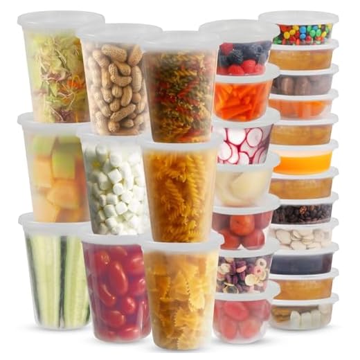 Klex 240 Sets of Deli Containers, 32 Oz