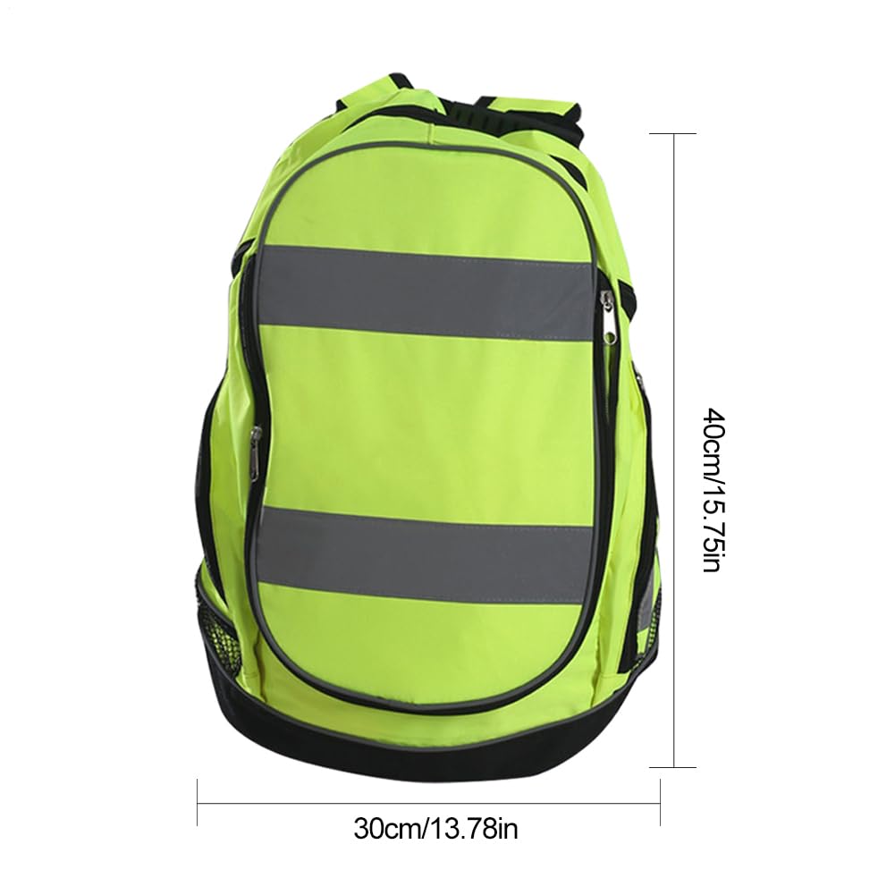 Zaino Riflettente – Zaino Outdoor ad Alta Visibilità per Ciclismo e Escursionismo Notturno | Borsa Riflettente di Sicurezza con Costruzione Leggera, Ideale per Scuola, Viaggi e Attività Sportive Seral