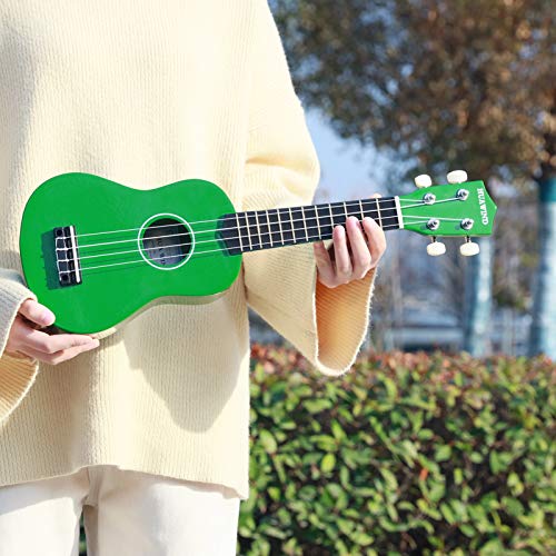 HUAWIND Ukulélé coloré 53,3 cm pour enfants (ukulélé vert) - Les Beatles, Paul McCartney, John Lennon, RIngo Starr, George Harrison HUAWIND Ukulélé coloré 53,3 cm pour enfants (ukulélé vert) – Image 8
