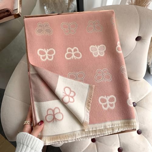 Image of HSR Luxury Cashmere Warm Scarf Brand Shawl Pashmina Wrap for Women