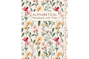 Alphabetical Notebook with Tabs: Gift for Friends, Men & Women