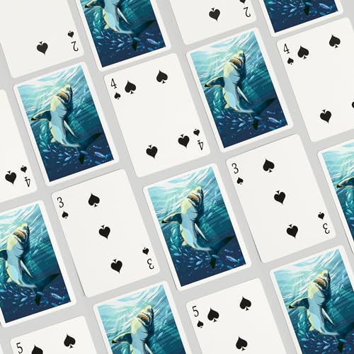 Baraja Poker Estilo Gran Tiburón Blanco 52 Cartas miniatura 4