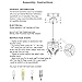 COTULIN 2 Pack Crystal Pendant Light for Kitchen Island, Modern Glass Stylish Chrome Chandelier Pendant Lighting, Adjustable Cord Hanging Lamps for Dinning Room Living Room Bedroom Bar