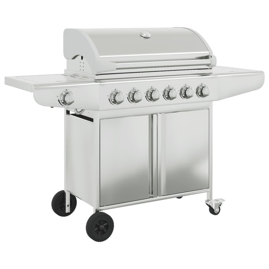 Générique Barbecue à gaz avec 7 brûleurs Argent Acier Inoxydable,Maison & Jardin,Arts de la Table & Arts culinaires,Électroménager de Cuisine,Barbecues,Argent,38.7 KG,367594