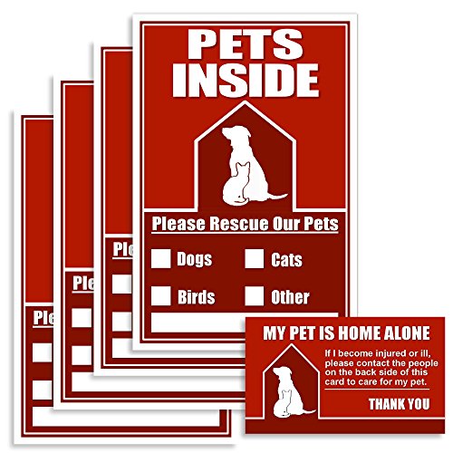 Pets Inside Emergency Sticker