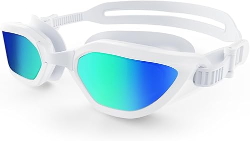 Swim Goggles for Kids 6-14, Anti-Fog UV Protection Kids Goggles, Leakproof Pool Swimming Goggles for Youth Boys Girls